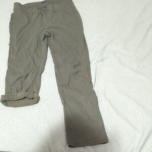 prAna Women’s Forest Green Convertible Nylon Active Pants Size 10
